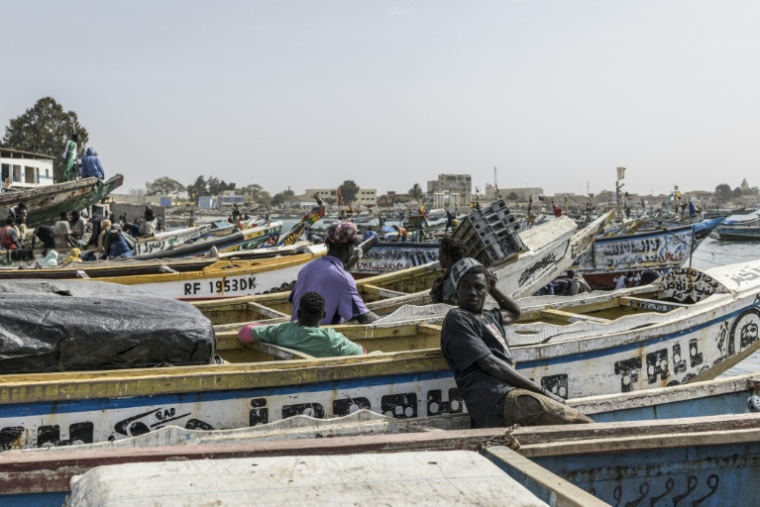 Un pêcheur sur la plage de pêche de Rufisque, le 3 mars 2026, au Sénégal ( AFP / PATRICK MEINHARDT )