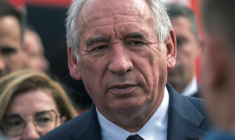 François Bayrou à Saint-Laurent-de-la-Cabrerisse, le 22 août 2025. ( AFP / IDRISS BIGOU-GILLES )