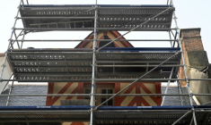 Maison en rénovation à Rennes (ouest de la France). Photo prise le 15 novembre 2023 ( AFP / Damien MEYER )