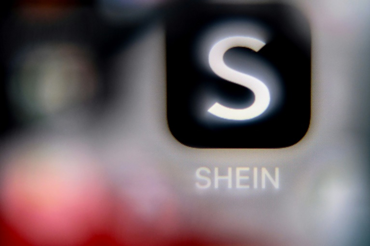 Le logo de l'application Shein, à Francfort le 16 avril 2025 ( AFP / Kirill KUDRYAVTSEV )