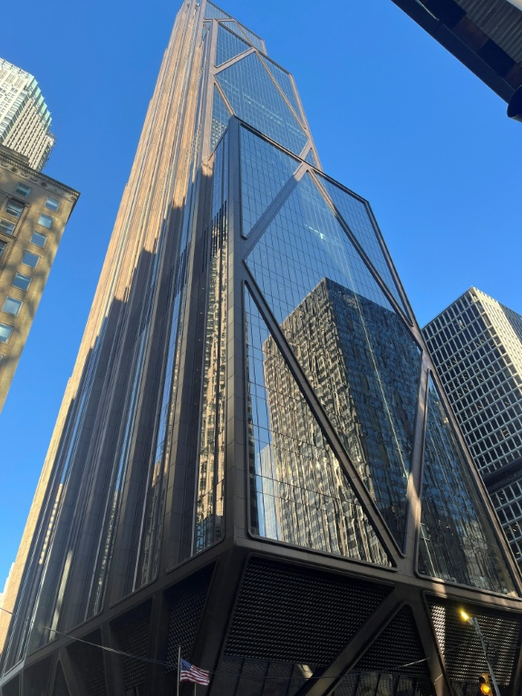 Le nouveau siège de JPMorgan Chase à New York, le 21 octobre 2025 ( AFP / Thomas URBAIN )