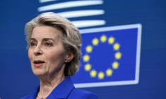 Ursula von der Leyen à Bruxelles, en Belgique, le 19 décembre 2024. ( AFP / JOHN THYS )