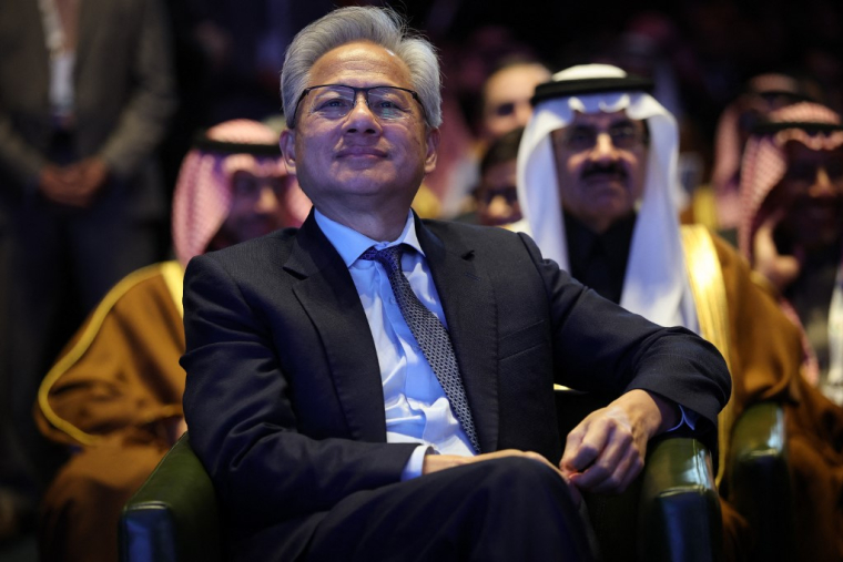 Le PDG de Nvidia, Jensen Huang, à Washington DC, le 19 novembre 2025 ( GETTY IMAGES NORTH AMERICA / WIN MCNAMEE )