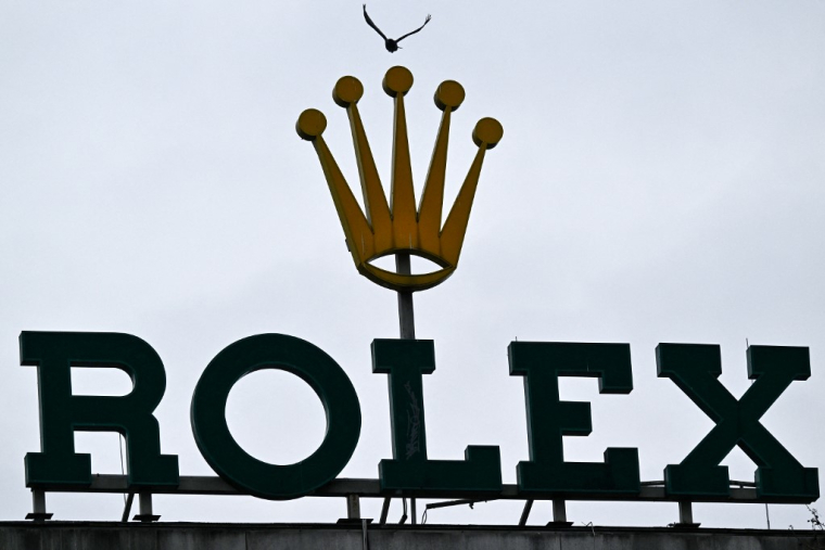 Le logo de la célèbre marque de montres suisse Rolex. ( AFP / KIRILL KUDRYAVTSEV )