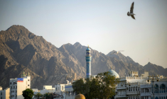 Une partie de la ville de Mascate près du port à Oman, le 5 février 2026 ( AFP / Loic VENANCE )