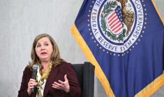 Michelle Bowman à Washington, aux Etats-Unis, le 22 juillet 2025. ( AFP / MANDEL NGAN )