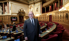 Le sénateur Les Républicains (LR) Laurent Duplomb, le 11 février 2025 au Sénat ( AFP / ALAIN JOCARD )