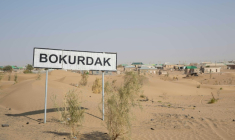 Village de Bokourdak au Turkménistan, le 11 octobre 2025 ( AFP / Nikolay Vavilov )