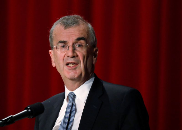 Le gouverneur de la Banque de France, François Villeroy de Galhau à Tokyo
