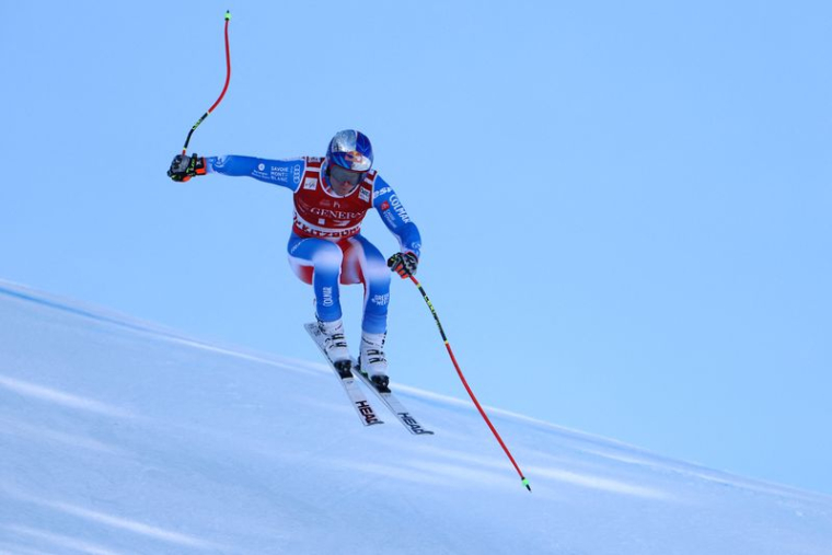 Alexis Pinturault en action à Kitzbuehel, Autriche