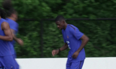Mondial-2026: premier entraînement des Bleus à l'université de Bentley