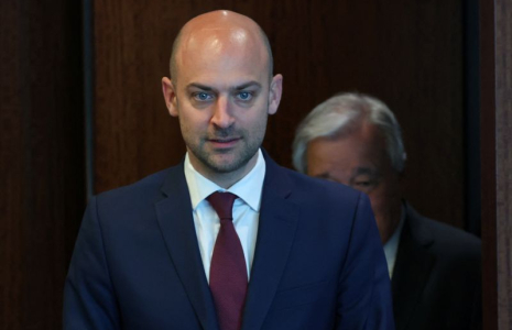 France's Minister for Europe and Foreign Affairs Jean-Noel Barrot at U.N. Headquarters in New York