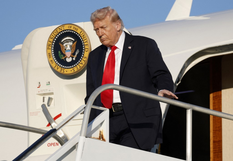 Donald Trump à New York, aux États-Unis, le 11 septembre 2025. ( GETTY IMAGES NORTH AMERICA / KEVIN DIETSCH )