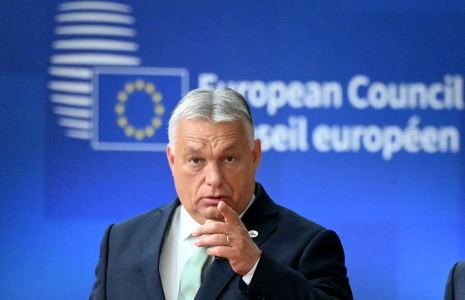 Viktor Orban à Bruxelles, en Belgique, le 26 juin 2025. ( AFP / NICOLAS TUCAT )