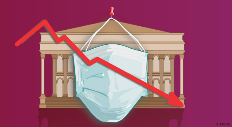 Les spécialistes de la banque estiment à 65% la probabilité que les Bourses américaines et européennes ne progressent pas au cours des douze prochains mois. (© DR)