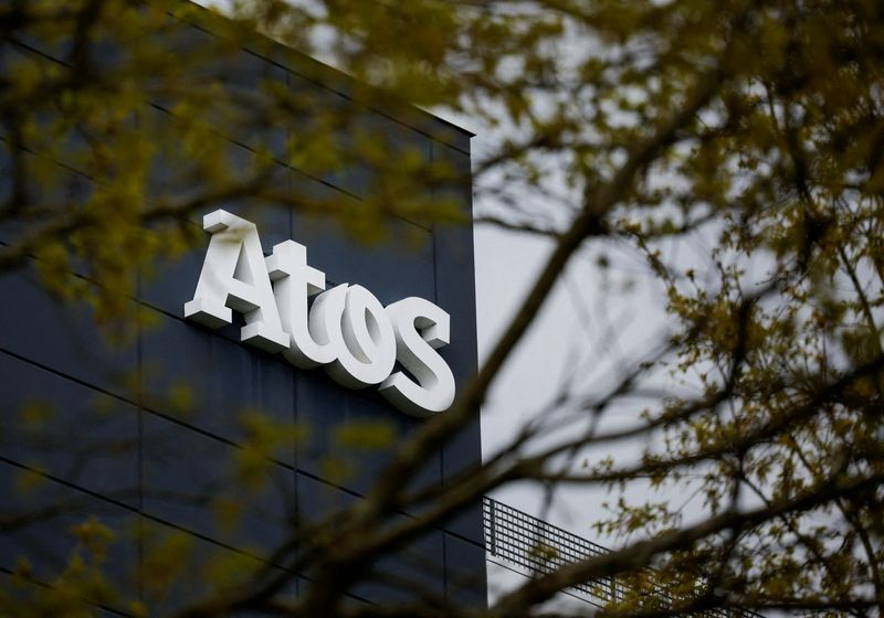 Logo de la société française de conseil en informatique Atos à Nantes