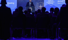 Trump s'est exprimé par visioconférence au Forum de Davos