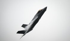 Un chasseur F-35, en Belgique (illustration) ( AFP / JOHN THYS )