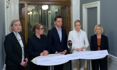 Les ministres nordiques participent à une conférence de presse à Copenhague