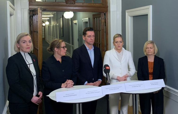 Les ministres nordiques participent à une conférence de presse à Copenhague