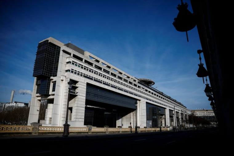 Le bâtiment du ministère français des Finances, également connu sous le nom de Bercy, est photographié à Paris