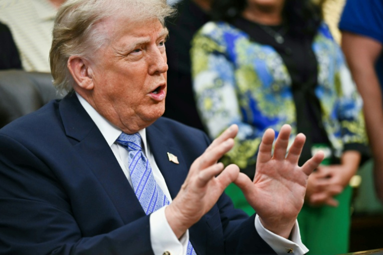 Le président américain Donald Trump à Washington, aux Etats-Unis, le 21 mai 2026 ( AFP / Kent NISHIMURA )