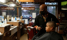 Un salon de coiffure dans l'Illinois