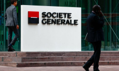 Photo d'archives du logo de Société Générale à Paris, en France