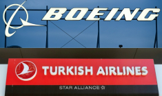 Turkish Airlines a annoncé vendredi la commande ferme de 225 avions américains Boeing ( AFP / Patrick T. Fallon )