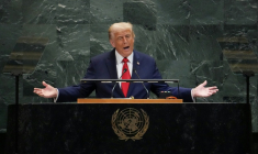 Donald Trump à la tribune des Nations Unies le 23 septembre 2025 ( AFP / TIMOTHY A. CLARY )