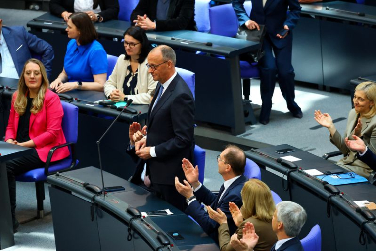 Élection du nouveau chancelier allemand, à Berlin