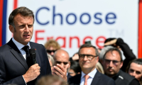 Le président Emmanuel Macron à Ligny-en-Barrois, dans la Meuse, le 19 mai 2025 ( POOL / Jean-Christophe VERHAEGEN )