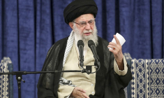 L'ayatollah Ali Khamenei a menacé Israël d'un "châtiment sévère"  ( KHAMENEI.IR / - )