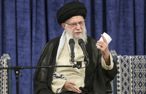 L'ayatollah Ali Khamenei a menacé Israël d'un "châtiment sévère"  ( KHAMENEI.IR / - )