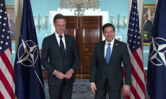 Le secrétaire d'État américain Rubio rencontre le secrétaire général de l'Otan Mark Rutte