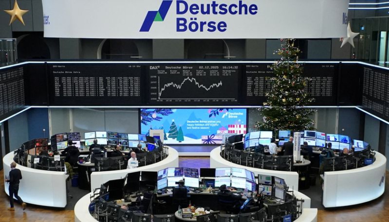 Graphique de l'indice allemand DAX à la bourse de Francfort