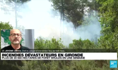 Incendies en Gironde : plus de 20 000 hectares de forêt brûlés en une semaine