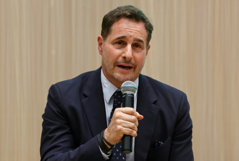 Andrew Bovarnick, responsable des systèmes alimentaires au Programme des Nations unies pour le développement (Pnud), le 1er septembre 2026 à Paro ( AFP / Niharika KULKARNI )