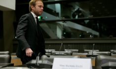 Le député UDR Charles Alloncle, rapporteur de la Commission d'enquête sur l'audiovisuel public, à l'Assemblée nationale, le 5 février 2026 à Paris ( AFP / Thomas SAMSON )