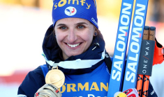 Julia Simon au championnats du monde de biathlon