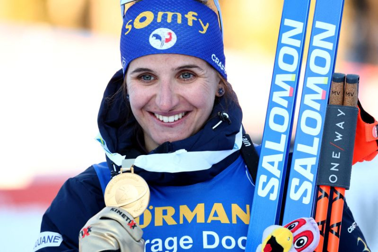 Julia Simon au championnats du monde de biathlon