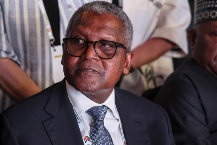 Aliko Dangote à Nairobi le 11 mai 2026. ( AFP / LUDOVIC MARIN )