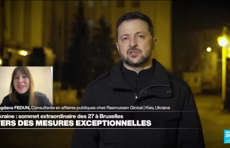 En temps de guerre, "la population ukrainienne fait confiance au Président Zelensky"