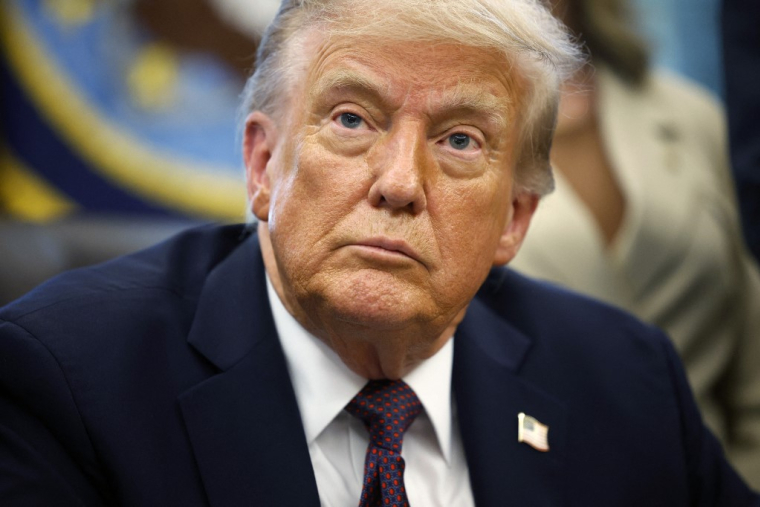 Donald Trump à Washington, aux États-Unis, le 15 septembre 2025. ( GETTY IMAGES NORTH AMERICA / KEVIN DIETSCH )