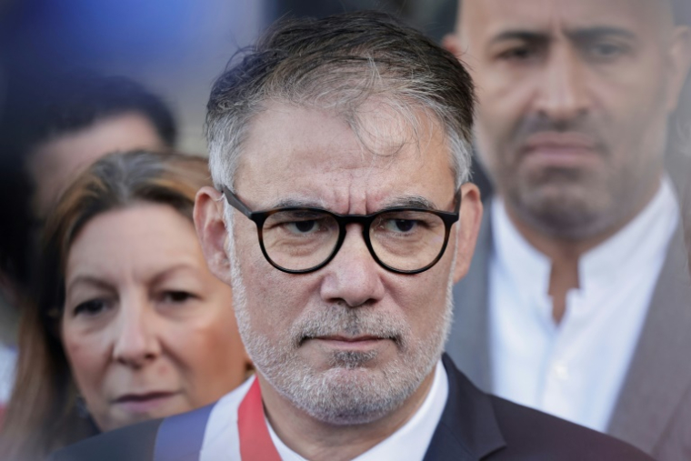 Le premier secrétaire du PS, Olivier Faure, à Saint-Denis (Seine-Saint-Denis), le 22 septembre 2025  ( AFP / STEPHANE DE SAKUTIN )