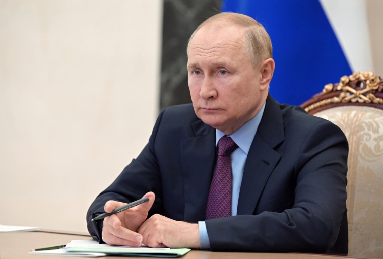 Le président russe Vladimir Poutin à Moscou le 1er août, 2022. ( Sputnik / Pavel Byrkin )