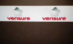 Le logo de Verisure, fournisseur de services de sécurité, à Angers