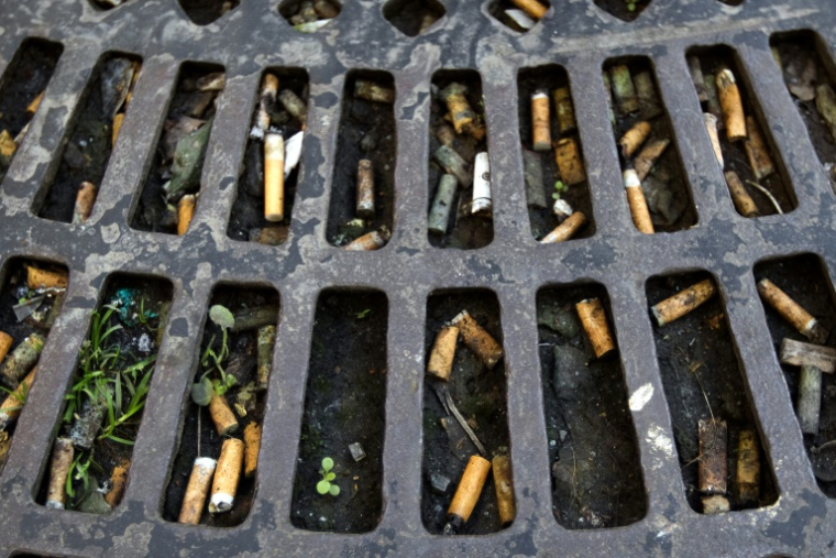 La ville de Paris lance un plan de lutte contre les mégots afin que ses agents de propreté n'aient plus à en ramasser 4 à 5 millions chaque jour ( AFP / JOEL SAGET )