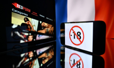Quelque 30% des mineurs consultent chaque mois des sites pornographiques, selon une enquête de l'Arcom en 2023 ( AFP / Lionel BONAVENTURE )