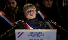 Marie-Hélène Amiable à Bagneux le 12 février 2026 ( AFP / STEPHANE DE SAKUTIN )